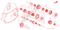 HAUPTWELLE für Honda CIVIC LX 4 Türen 5 gang-Schaltgetriebe 1991