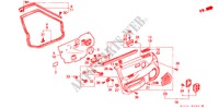 TUERVERKLEIDUNG, VORNE für Honda CIVIC LX 4 Türen 5 gang-Schaltgetriebe 1991
