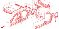 AUSSENBLECHE für Honda ACCORD EX 4 Türen 5 gang-Schaltgetriebe 1991