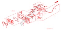 HEIZUNGSREGLER(KNOPF) für Honda ACCORD EX 4 Türen 5 gang-Schaltgetriebe 1991
