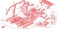 INNENBLECHE für Honda ACCORD EX 4 Türen 5 gang-Schaltgetriebe 1991