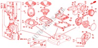 RADIOANTENNE/LAUTSPRECHER für Honda ACCORD EX 4 Türen 5 gang-Schaltgetriebe 1991