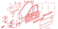 TUERTAFELN, VORNE für Honda ACCORD EX 4 Türen 5 gang-Schaltgetriebe 1991