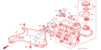 ABS MODULATOR für Honda CIVIC LX 4 Türen 4 gang automatikgetriebe 1995