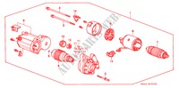 ANLASSER(ND)(2) für Honda CIVIC LX 4 Türen 5 gang-Schaltgetriebe 1993
