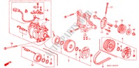 KOMPRESSOR(HADSYS) für Honda CIVIC LX 4 Türen 4 gang automatikgetriebe 1994