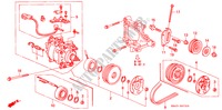 KOMPRESSOR(HADSYS) für Honda CIVIC LX 4 Türen 4 gang automatikgetriebe 1995