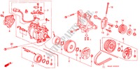 KOMPRESSOR(SANDEN)(3) für Honda CIVIC EX 4 Türen 4 gang automatikgetriebe 1994