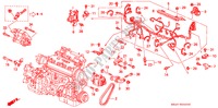 MOTORKABELBAUM/KLAMMER für Honda CIVIC DX 4 Türen 4 gang automatikgetriebe 1993