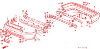 STOSSFAENGER für Honda CIVIC LX 4 Türen 4 gang automatikgetriebe 1993