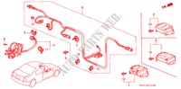 SRS EINHEIT(3) für Honda ACCORD COUPE LX 2 Türen 5 gang-Schaltgetriebe 1996