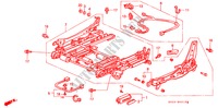 VORNE SITZKOMPONENTEN(3) für Honda ACCORD COUPE DX 2 Türen 5 gang-Schaltgetriebe 1997