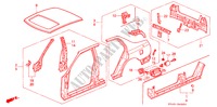 AUSSENBLECHE für Honda ACCORD EX 4 Türen 4 gang automatikgetriebe 1994