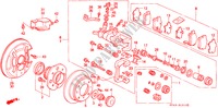 HINTERRADBREMSE(SCHEIBE) (NISSIN) für Honda ACCORD LX 4 Türen 5 gang-Schaltgetriebe 1994