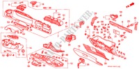 INSTRUMENT, ZIERSTUECK für Honda ACCORD EX 4 Türen 5 gang-Schaltgetriebe 1994