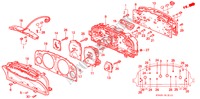 KOMBIINSTRUMENT (BAUTEILE) für Honda ACCORD EX 4 Türen 5 gang-Schaltgetriebe 1995