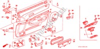 TUERVERKLEIDUNG, VORNE für Honda ACCORD EX 4 Türen 5 gang-Schaltgetriebe 1994