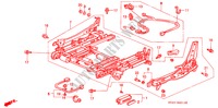 VORNE SITZKOMPONENTEN (L.)(ELEKTR. SITZVERSTELLER) für Honda ACCORD EX-R 4 Türen 5 gang-Schaltgetriebe 1997