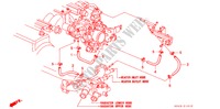 WASSERSCHLAUCH(V6) für Honda ACCORD V6 EX 4 Türen 4 gang automatikgetriebe 1996
