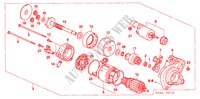 ANLASSER(DENSO) (1.8L) für Honda CIVIC EX 4 Türen 5 gang-Schaltgetriebe 2008