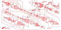 ANTRIEBSWELLE, VORNE/ HALBWELLE(2.0L) für Honda CIVIC SI     SUMMER TIRE 4 Türen 6 gang-Schaltgetriebe 2007
