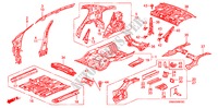 BODEN/INNENBLECHE für Honda CIVIC EX 4 Türen 5 gang automatikgetriebe 2007