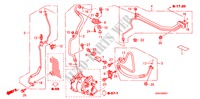 KLIMAANLAGE (SCHLAEUCHE/LEITUNGEN) (2.0L) für Honda CIVIC SI     SUMMER TIRE 4 Türen 6 gang-Schaltgetriebe 2008