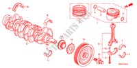 KURBELWELLE/KOLBEN(2.0L) für Honda CIVIC SI     SUMMER TIRE 4 Türen 6 gang-Schaltgetriebe 2008