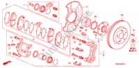 VORDERRADBREMSE(1.8L) für Honda CIVIC DX 4 Türen 5 gang-Schaltgetriebe 2008