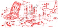 VORNE SITZKOMPONENTEN (R.) (SWS) für Honda CIVIC EX 4 Türen 5 gang-Schaltgetriebe 2007