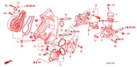 WASSERPUMPE(2.0L) für Honda CIVIC SI 4 Türen 6 gang-Schaltgetriebe 2008