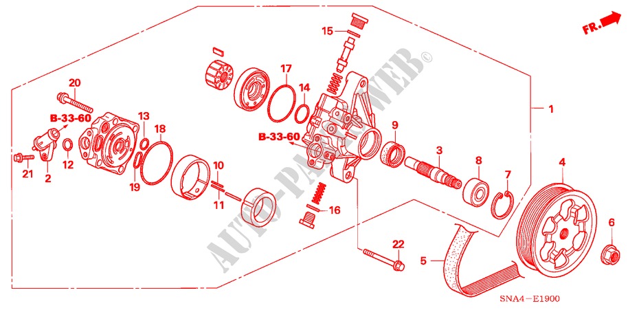 SERVOLENKPUMPE(1.8L) für Honda CIVIC EX 4 Türen 5 gang-Schaltgetriebe 2007