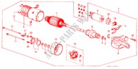 ANLASSER(HITACHI) (2) für Honda ACTY TRUCK DX 2 Türen 4 gang-Schaltgetriebe 1987