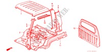 GEHAEUSESTRUKTUR(2) für Honda ACTY TRUCK DX 2 Türen 4 gang-Schaltgetriebe 1987