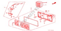 HECKLEUCHTE/KENNZEICHENBELEUCHTUNG für Honda ACTY TRUCK DX 2 Türen 5 gang-Schaltgetriebe 1987