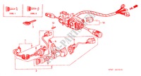 SCHLOSS SATZ/ BLINKERSCHALTER für Honda ACTY TRUCK DX 2 Türen 4 gang-Schaltgetriebe 1987
