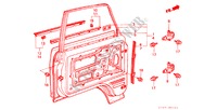 TUERTAFELN/SCHARNIER für Honda ACTY TRUCK DX 2 Türen 4 gang-Schaltgetriebe 1983