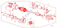 ANLASSER(HITACHI) (2) für Honda ACTY VAN DX PANEL VAN 5 Türen 5 gang-Schaltgetriebe 1987