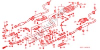 AUSPUFFROHR für Honda CIVIC COUPE 1.6ISR VTEC 2 Türen 5 gang-Schaltgetriebe 1996