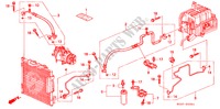 KLIMAANLAGE (SCHLAEUCHE/LEITUNGEN)(RH) für Honda CIVIC COUPE 1.6ILS 2 Türen 4 gang automatikgetriebe 2000