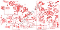 KOMBISCHALTER(LH) für Honda CIVIC COUPE 1.6ISR VTEC 2 Türen 5 gang-Schaltgetriebe 1996
