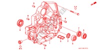 KUPPLUNGSGEHAEUSE(SOHC) für Honda CIVIC COUPE 1.6ISR VTEC 2 Türen 5 gang-Schaltgetriebe 1996