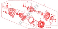 LICHTMASCHINE(MITSUBISHI) für Honda CIVIC COUPE 1.6ISR VTEC 2 Türen 5 gang-Schaltgetriebe 1996