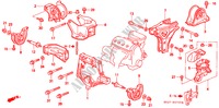 MOTORBEFESTIGUNGEN(MT) (1) für Honda CIVIC COUPE 1.6ISR VTEC 2 Türen 5 gang-Schaltgetriebe 1996