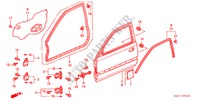 TUERTAFELN für Honda CIVIC COUPE 1.6ISR VTEC 2 Türen 5 gang-Schaltgetriebe 1996