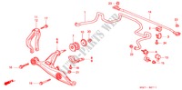 UNTERER ARM, VORNE(2) für Honda CIVIC COUPE VTI-R 2 Türen 5 gang-Schaltgetriebe 2000