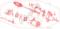ANLASSER(DENSO) für Honda CIVIC 1.4I 3 Türen 5 gang-Schaltgetriebe 1999
