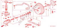 HAUPTBREMSZYLINDER/ MASTER POWER für Honda CIVIC 1.4I 3 Türen 5 gang-Schaltgetriebe 1999