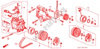 KLIMAANLAGE (KOMPRESSOR)(HADSYS) für Honda CIVIC 1.4I 3 Türen 4 gang automatikgetriebe 1999