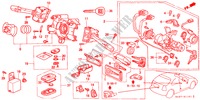 KOMBISCHALTER(RH) für Honda CIVIC 1.4I 3 Türen 5 gang-Schaltgetriebe 1998